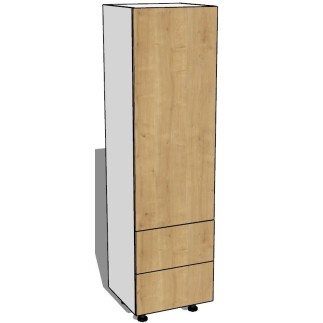 Colonne de cuisine une porte deux tiroirs cuisine sur mesure