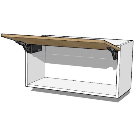 Meuble haut de cuisine sur mesure une porte relevable