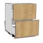 Meuble bas de cuisine sur mesure deux tiroirs