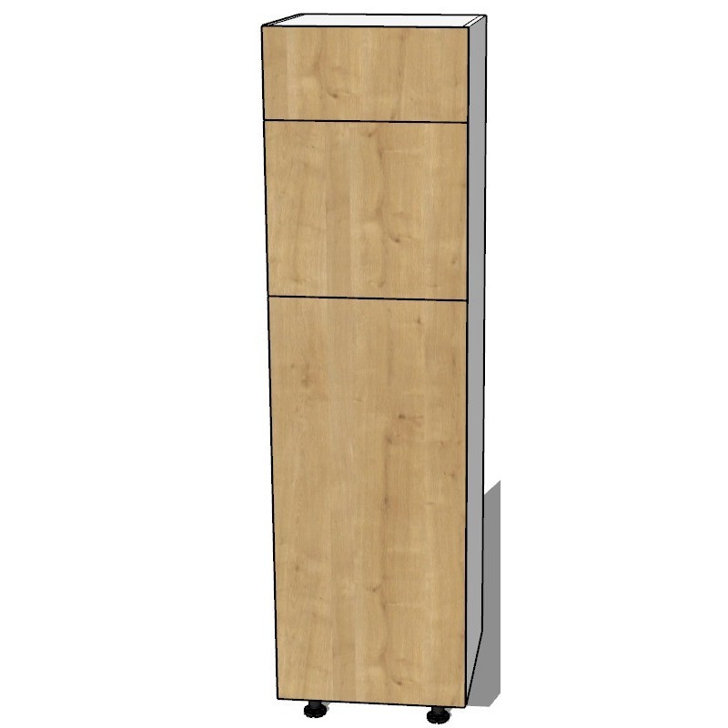 Colonne frigo une porte avec porte relevable cuisine sur mesure