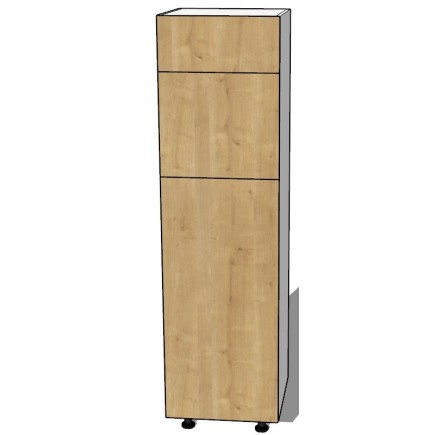 Colonne frigo une porte avec porte relevable cuisine sur mesure