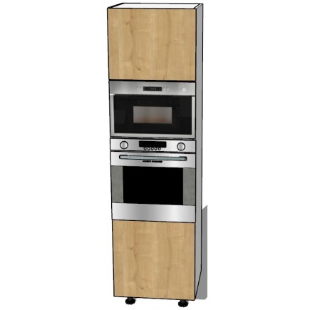 Colonne four et micro-ondes une porte et une porte relevable cuisine sur mesure