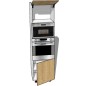 Colonne de cuisine sur mesure four et micro-ondes avec porte relevable