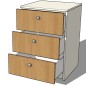 Commode personnalisable trois tiroirs