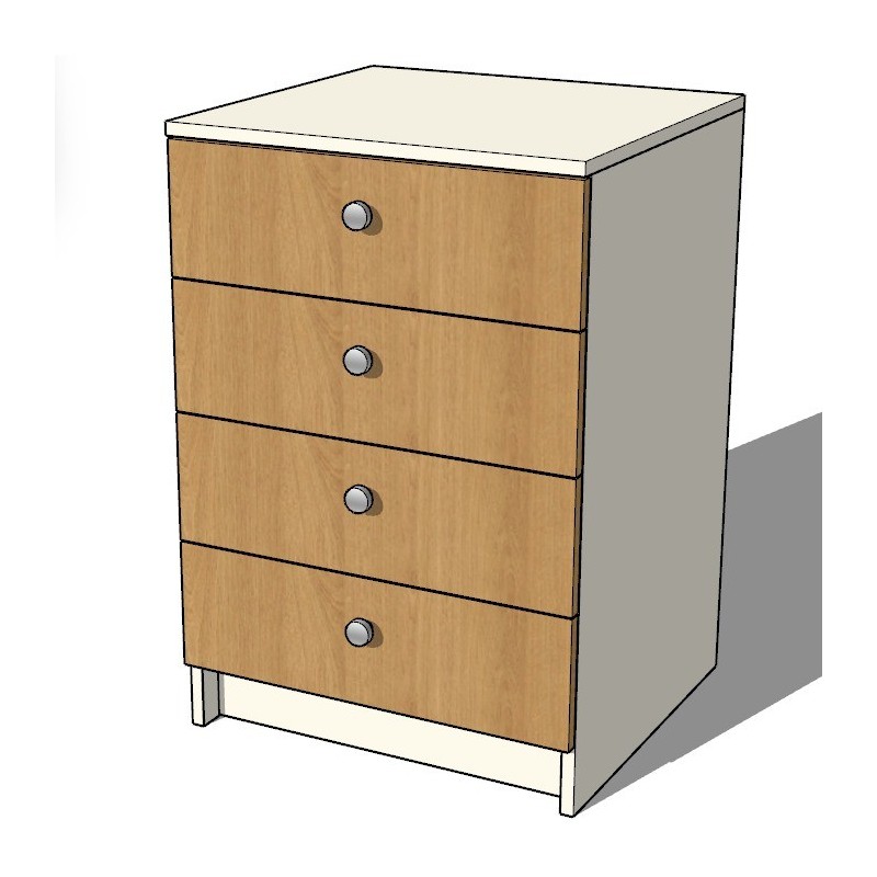 Meuble de rangement personnalisable quatre tiroirs