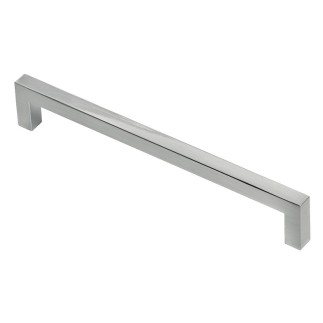 Poignée en zamak STRETCH, finition inox brossé ou noir mat laqué