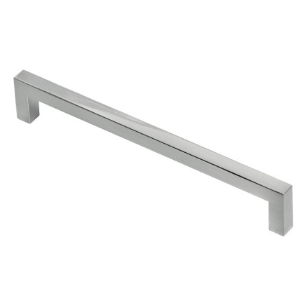 Poignée en zamak STRETCH, finition inox brossé ou noir mat laqué