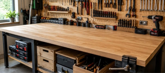Créer un plan de travail sur mesure pour atelier ou bricolage